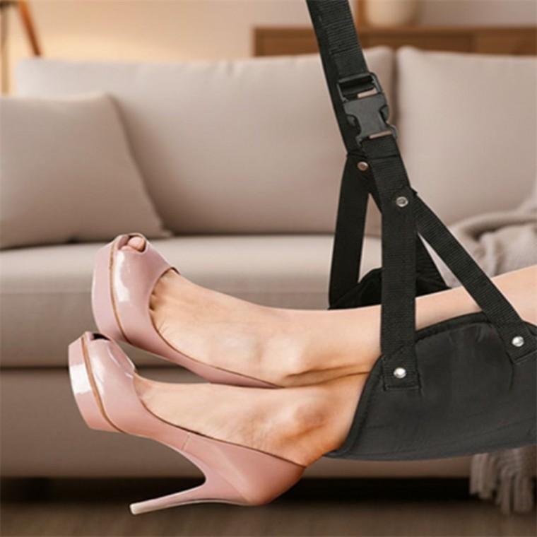 휴대용 발해먹 발받침대 다리쿠션 비행기발걸이해먹