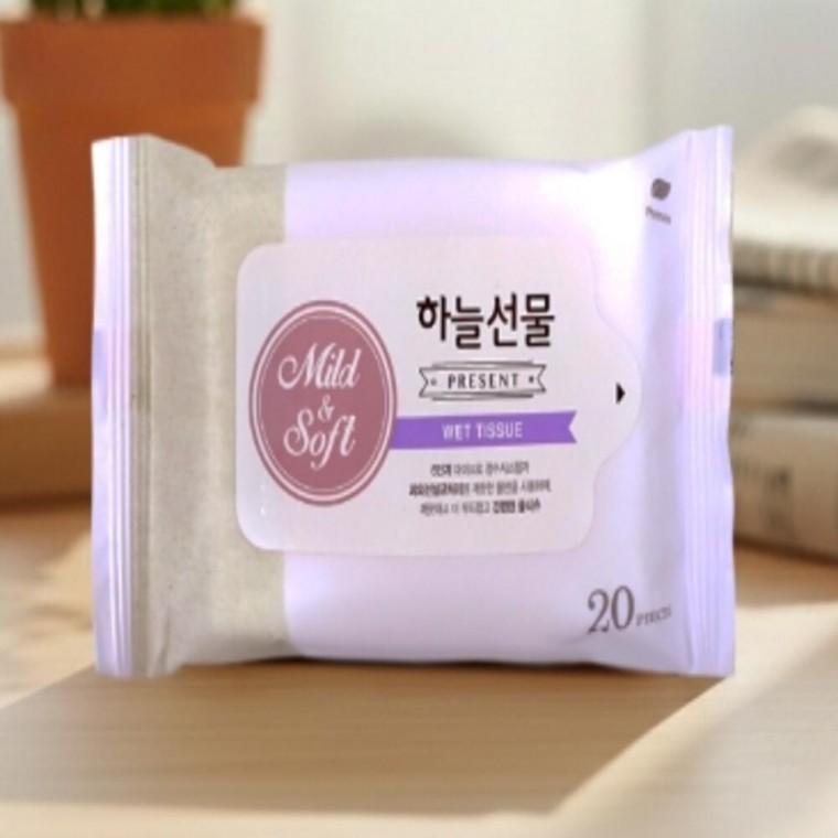 휴대용 물티슈20매 리필 어린이물티슈 일회용물티슈
