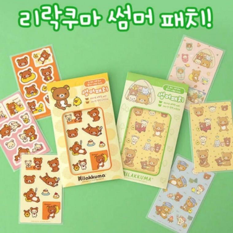 휴대용 모기 캠핑 2P 캐릭터 야외 패치 스티커 썸머