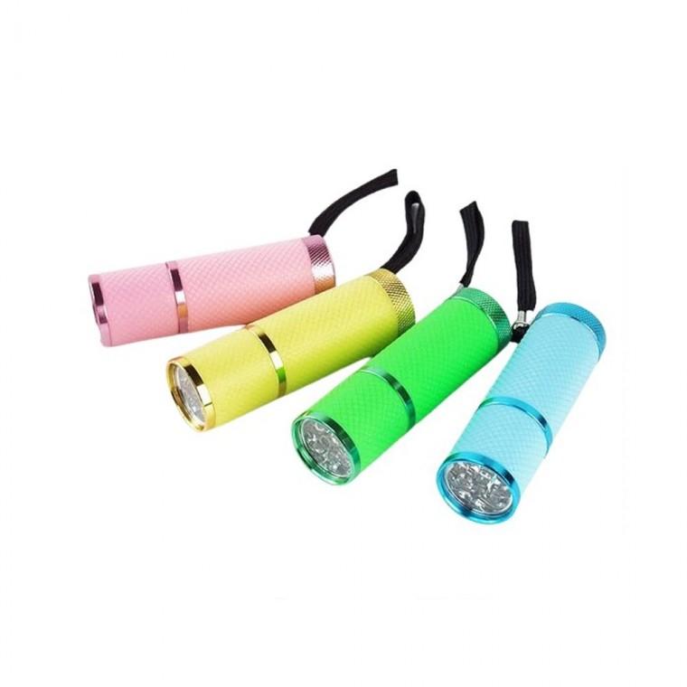 LED 9구 야광손전등 휴대용 색상랜덤 1개