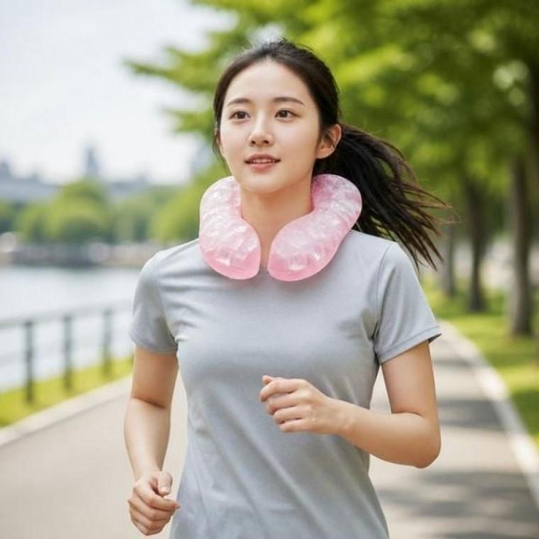 선풍기 주입식 핫앤쿨 SD-260502 듀얼 팬 휴대용 목걸이형