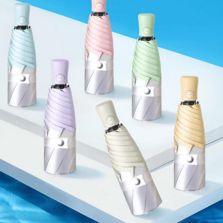 티타늄 실버 자동우산 3단 자외선차단 휴대용 양우산 장마