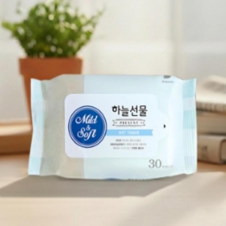 휴대용 물티슈 30매 리필 아기물티슈 핸드티슈