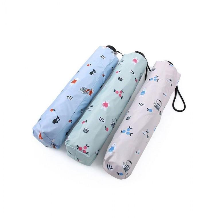키친베어 자외선 UV차단 3단 슬림 암막코팅 우산 양우산 암막우산 여성우산 휴대용우산 여자우산