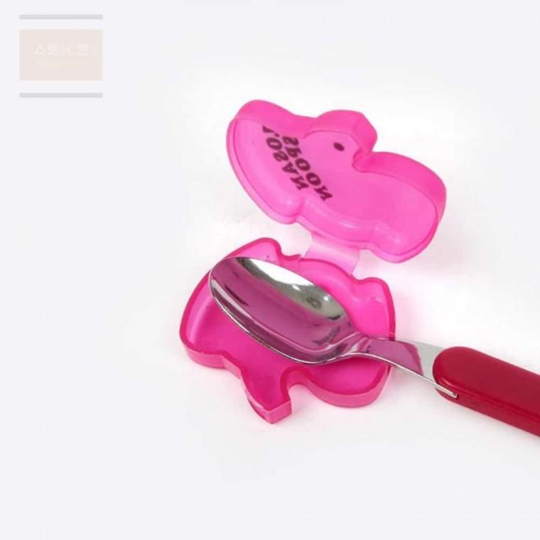 스토어 연 코끼리케이스 스푼 휴대용숟가락 어린이스푼