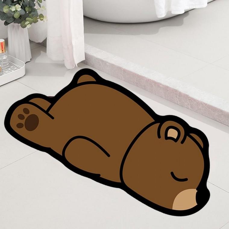 곰돌이 소프트 규조토 발매트 욕실매트