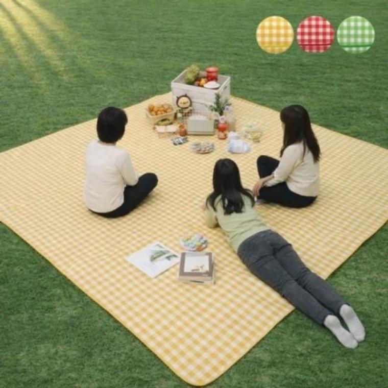 돗자리 체크패턴 대형 돗자리 나들이 방수매트 접이식 피크닉매트