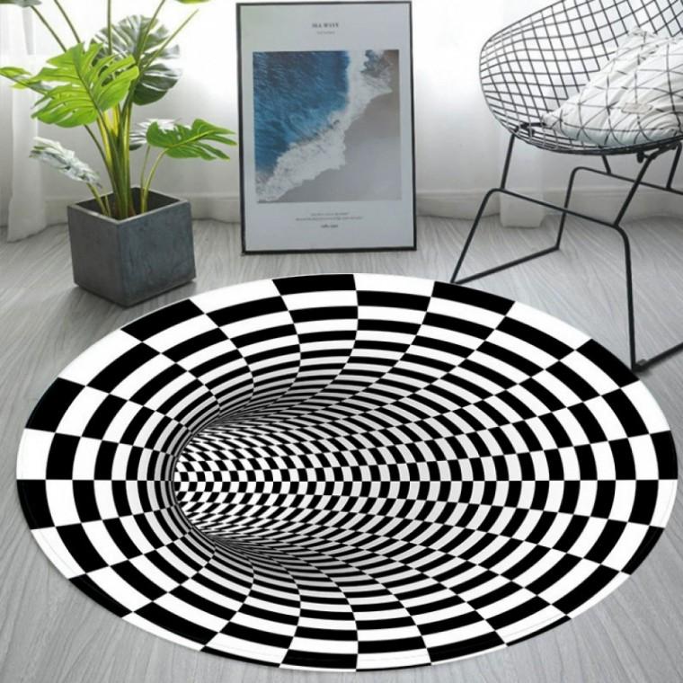 홀인 3D 입체 착시매트(120cm) 트릭아이 러그