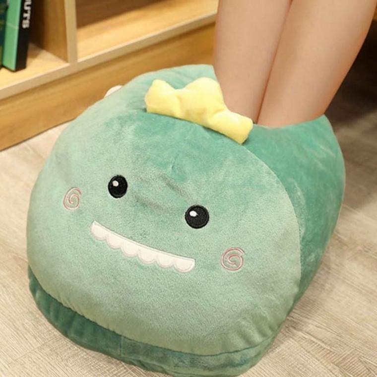 햄스터 캐릭터 발쿠션 당근 겨울 사무실 의자 발시림 방지 매트