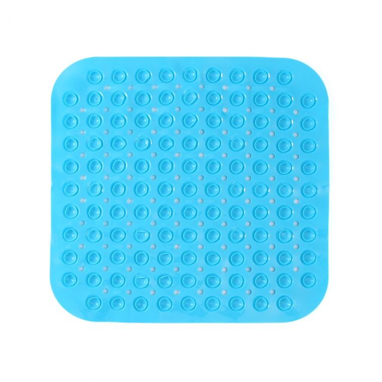 타일흡착 미끄럼방지 욕실매트 46x46cm 블루