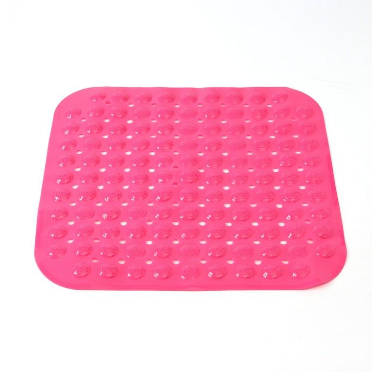 타일흡착 미끄럼방지 욕실매트 47x47cm 핑크