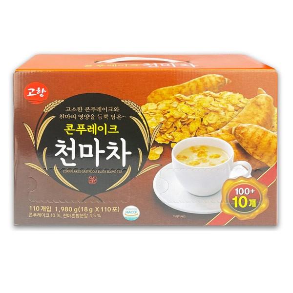 고향 콘푸레이크 천마차 110개입 -TJ 마차 천마차 천마 천마티 콘푸레이크 티 차 온차 냉차 티백 가루차