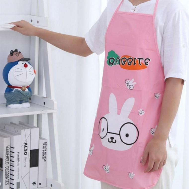 방수 앞치마 주방 요리 가방 캐릭터 원피스형 작업용 에이프런