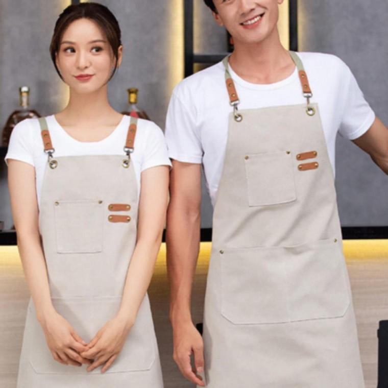 카페 공방 캔버스 작업 앞치마 바리스타 미술 식당 플로리스트 미용실 단체