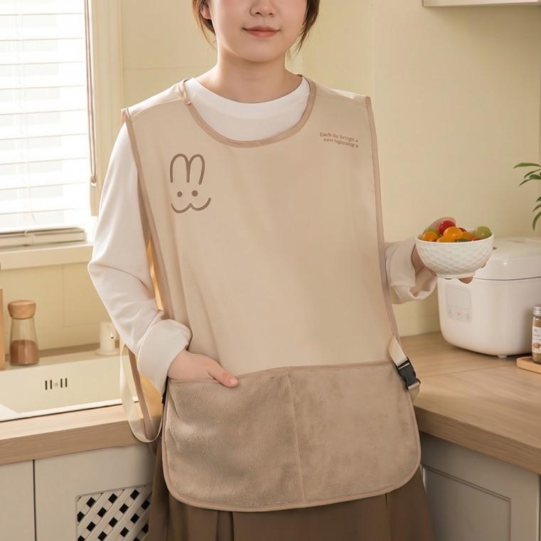주머니 생활 방수 조끼형 앞치마 타올앞치마 래빗 타올