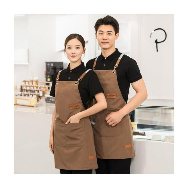 루미나D 바리스타 카페 공방 어린이집 캔버스 앞치마
