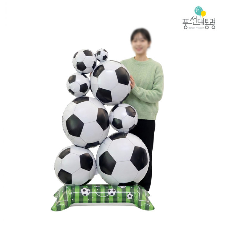 풍선대통령 초대형 축구공 타워 스탠딩 은박풍선 월드컵 체육대회 운동회 명랑운동회 학교체육