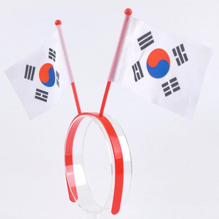 응원용 태극기 머리띠 축구 야구 월드컵 행사 용품 깃발