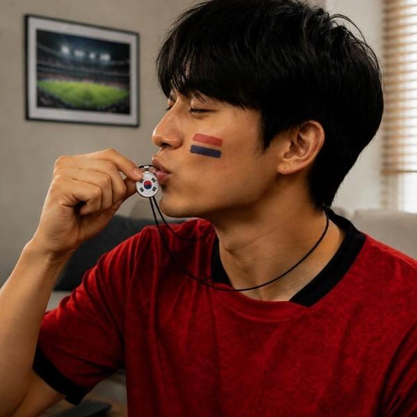 태극 문양 목걸이 다양한 국가대표 응원 소품 패션 직관 아이템 월드컵 팬던트