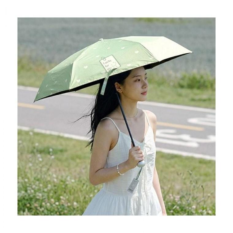 루미나D 자외선차단 uv암막 여름 데일리 그린티 3종 패턴 5단 초경량 양우산