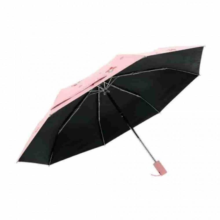마이멜로디 55cm 암막코팅 3단 자동우산 암막양우산 여행용우산 접는우산