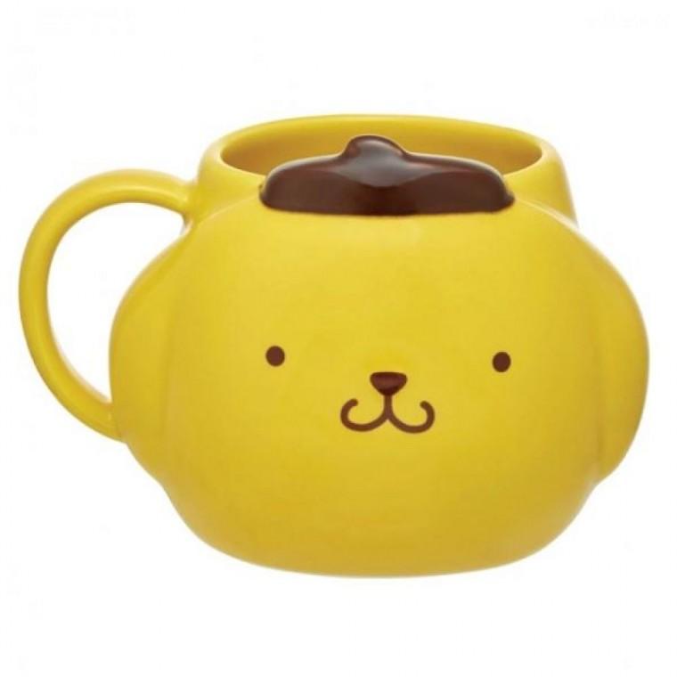 노란 강아지 입체 도자기 머그컵 390ml