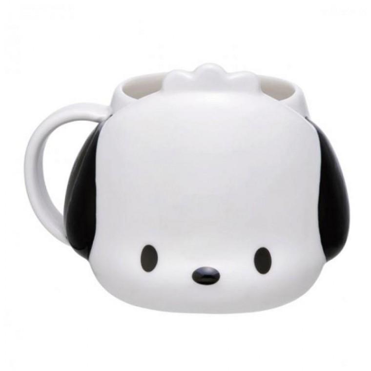 초록 강아지 입체 도자기 머그컵 390ml