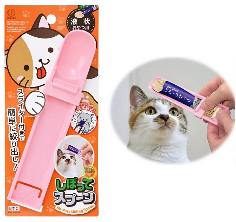 일본 츄르짜개 강아지 고양이 간식 스푼