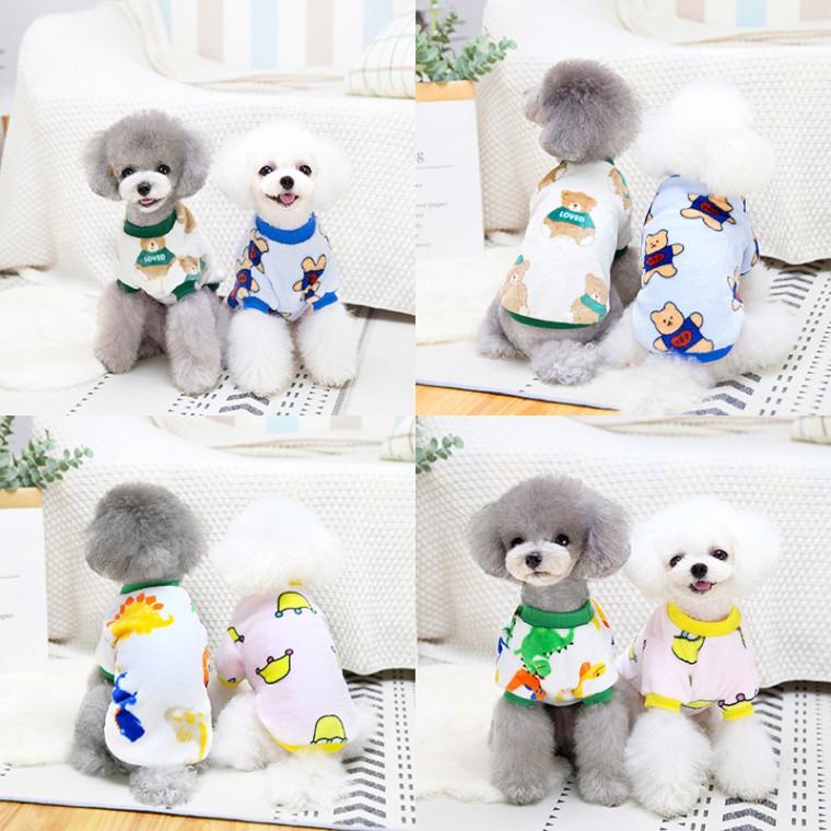 깔끔한 소프트 실용 큐티 후리스 강아지옷