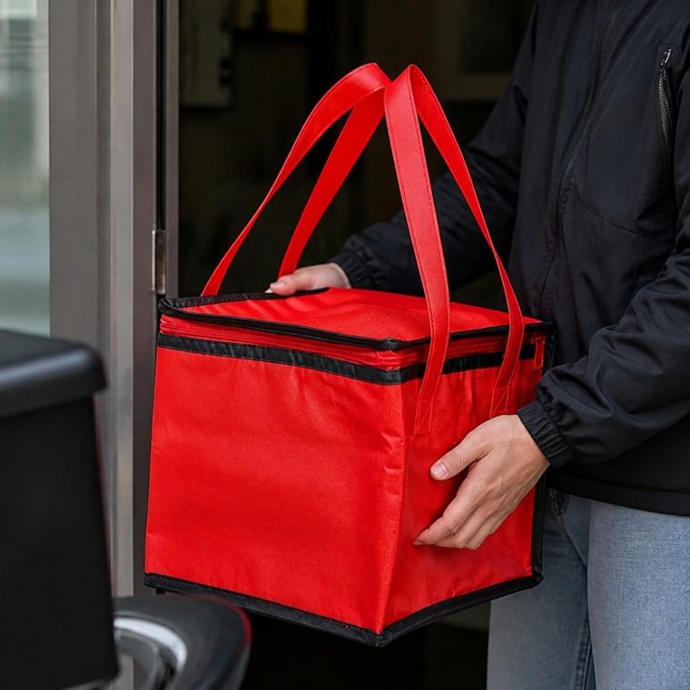 케이크 피자 보냉백 35L 40x40x22cm 대형 손잡이형 지퍼 보온보냉가방