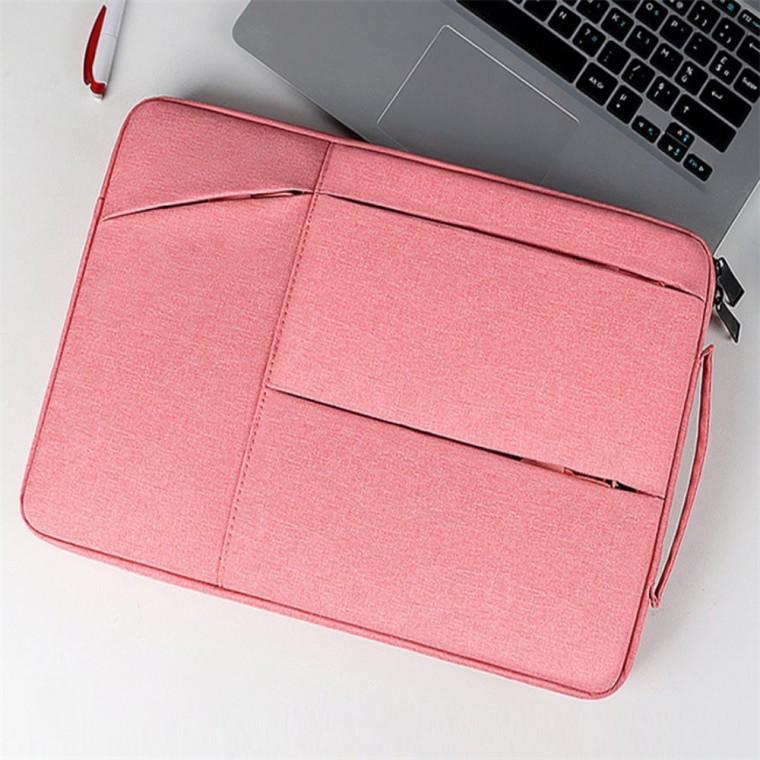 손잡이 노트북 파우치 핑크 39x27cm 노트북케이스 태블릿가방 손잡이노트북파우치13
