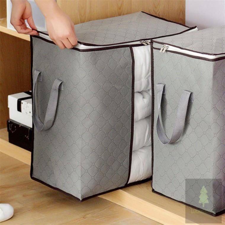 의류 이불보관함 50x28cm 그레이 이불보관가방 이불보관파우치 방수이불가방대형
