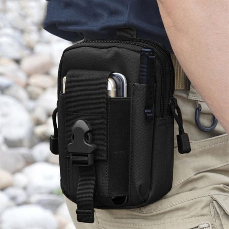 허리벨트 보조가방 블랙 편한허리가방