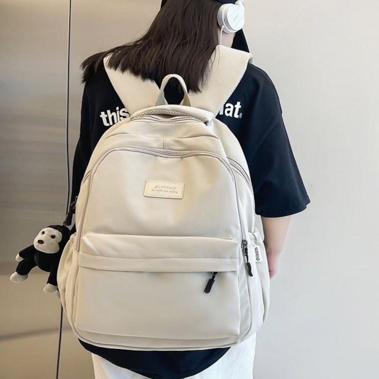 포함 수납력 가방 키링 학생 좋은 백팩 여자 남자