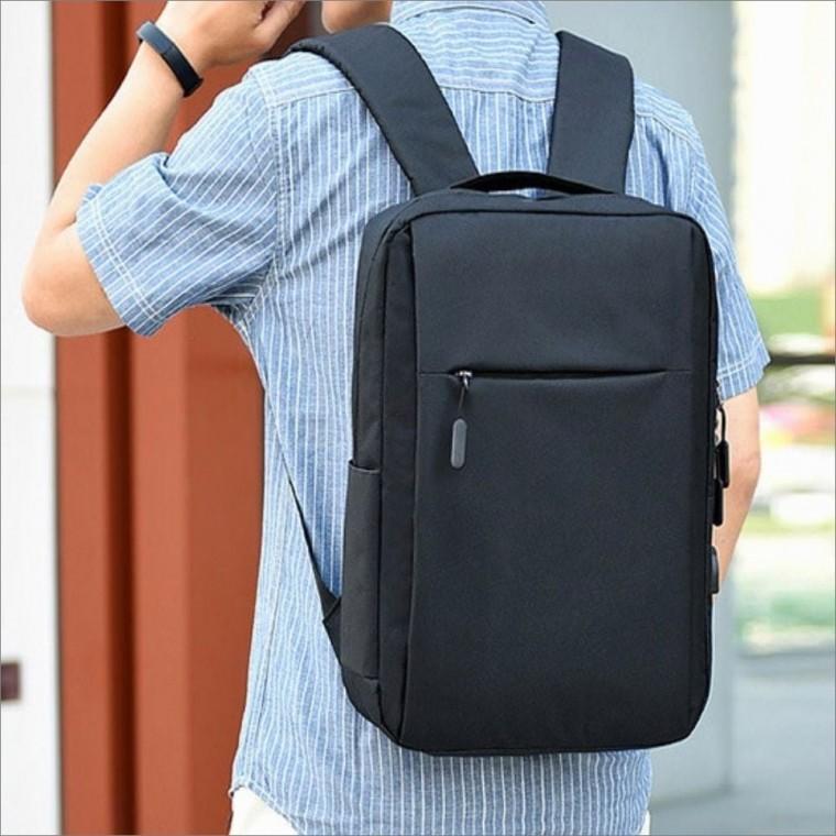 노트북 충전 직장인백팩 남자 USB 메쉬 가방 어깨끈