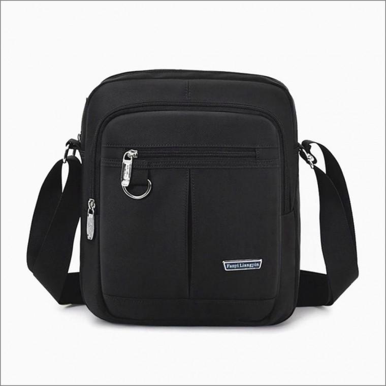 출퇴근 미니 데일리 가방 크로스백 나일론 스퀘어 남자 블랙