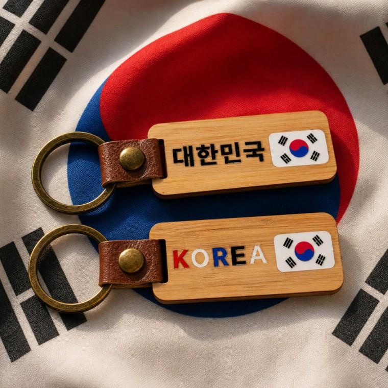대한민국 우드 키링 열쇠고리 가방고리 백참 자동차 스마트키 나무 원목 핸드메이드