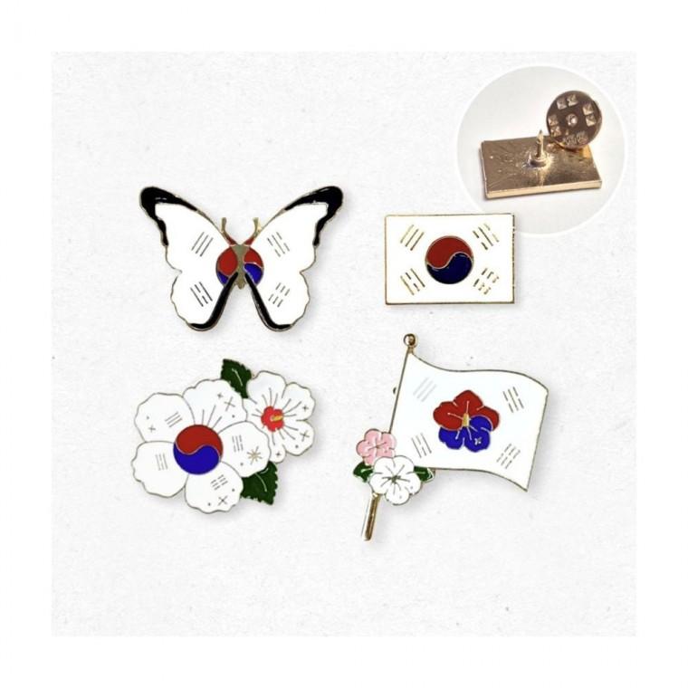 루미나D 가방 태극기 뱃지 외국인 친구 선물 전역 한국 기념품