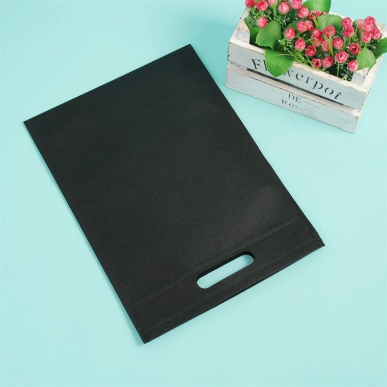 컬러 부직포 가방 10개 40cm 블랙 10pcs 부직포 가방