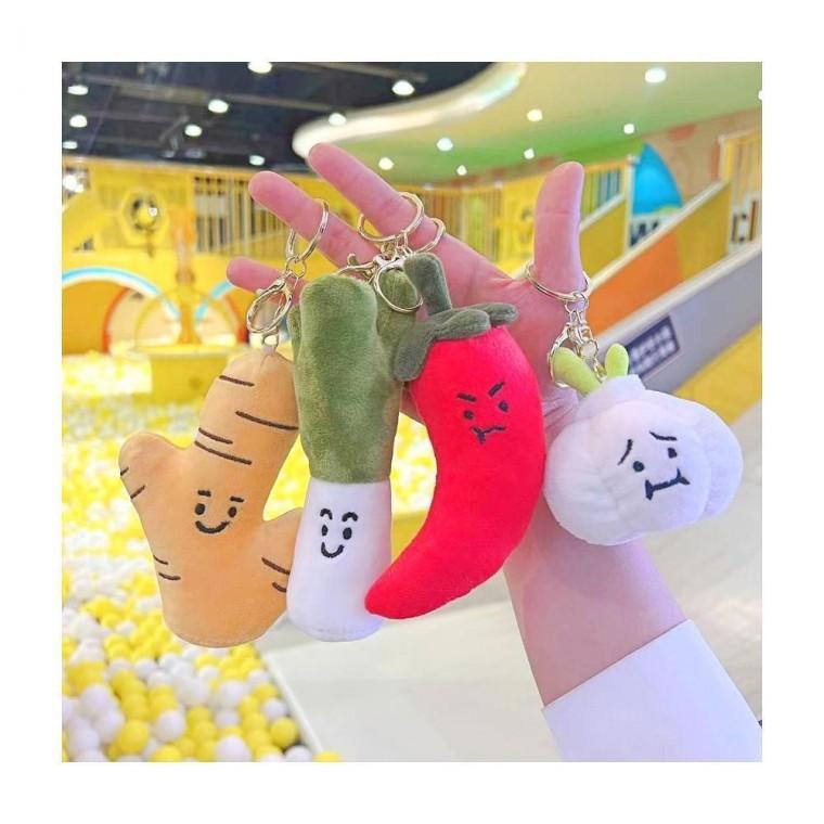 루미나D 가방 야채 인형 키링 대파 고추 양파 봉제인형 키홀더