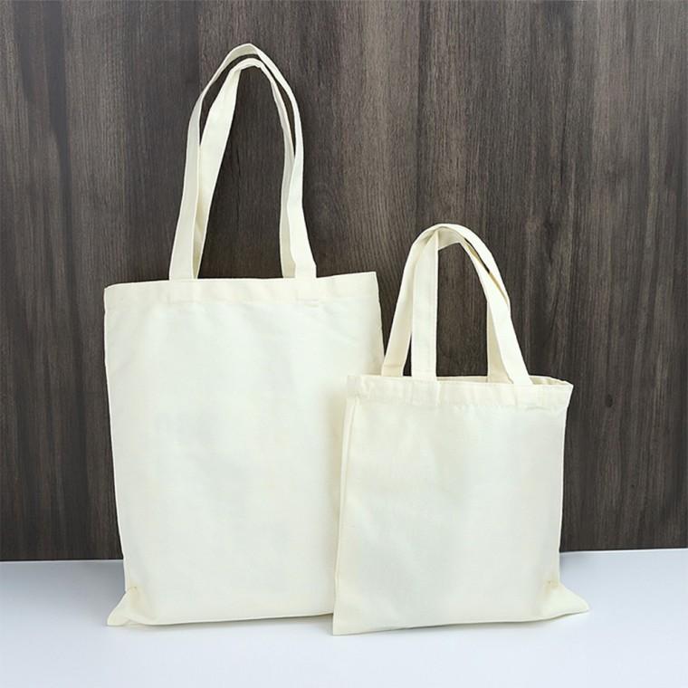 무지 에코백 탄탄한 가방 백 만들기 소형 캔버스 도트백 작은 튼튼한 사각 DIY 꾸미기 여행용 미니 숄더백