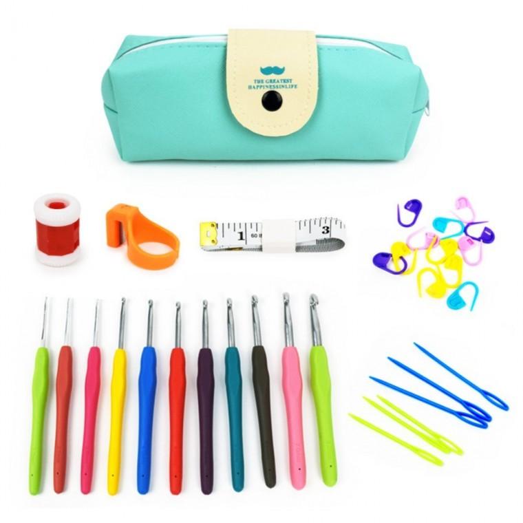 코바늘 뜨개질 세트 손뜨개가방만들기 코바늘diy 코바늘배우기