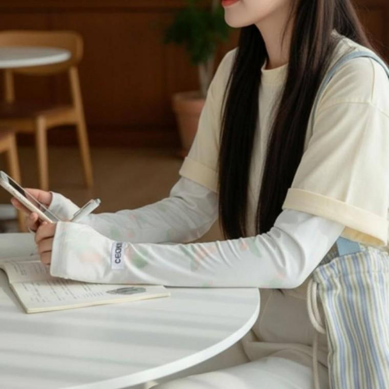 팔토시 자외선차단 쿨 쿨토시 썸머 아이스 여름 여성 나비패턴
