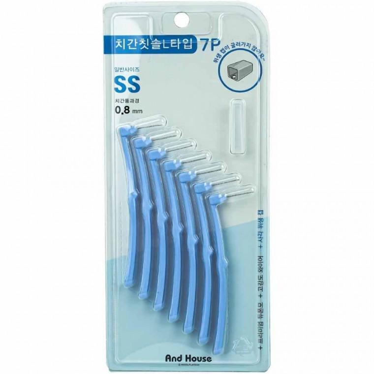 덴탈 치간칫솔 L형 7P SS 0.8mm