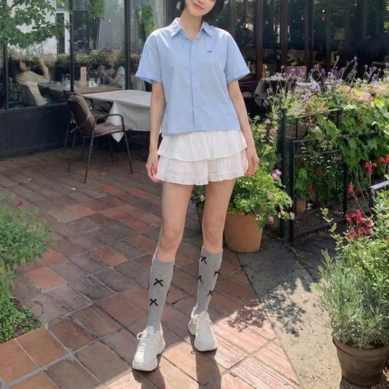 스커트 캉캉 프릴 미니