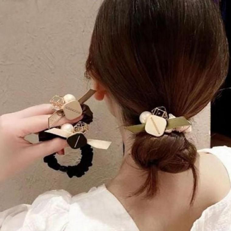 여성헤어밴드 진주헤어밴드 여성 헤어밴드 진주 크리스탈 심플한 헤어슈슈 종 구성 미니멀 헤어