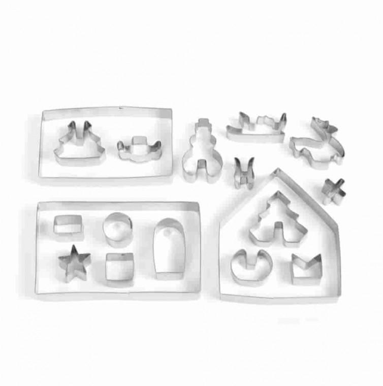 3D 크리스마스 쿠키커터 18종 캐릭터쿠키커터 쿠키커터세트 미니쿠키커터