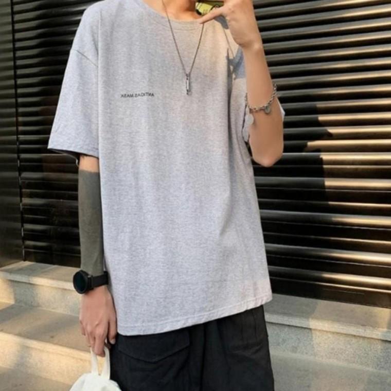 티셔츠 미니멀 라운드 오버핏 여름 가을 데이트 데이트룩