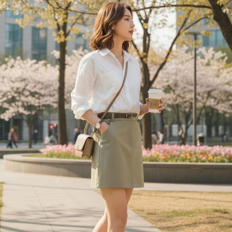 레인클 데이지 속바지 미니 스커트