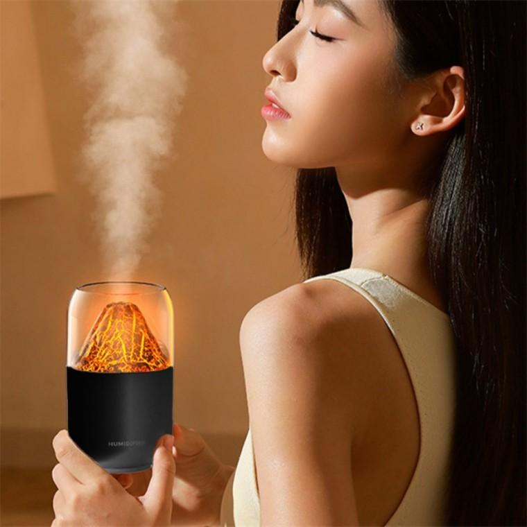USB 무드등 가습기 사무실 탁상용 250ml 블랙 무선미니가습기 사무실책상가습기 휴대용미니가습기